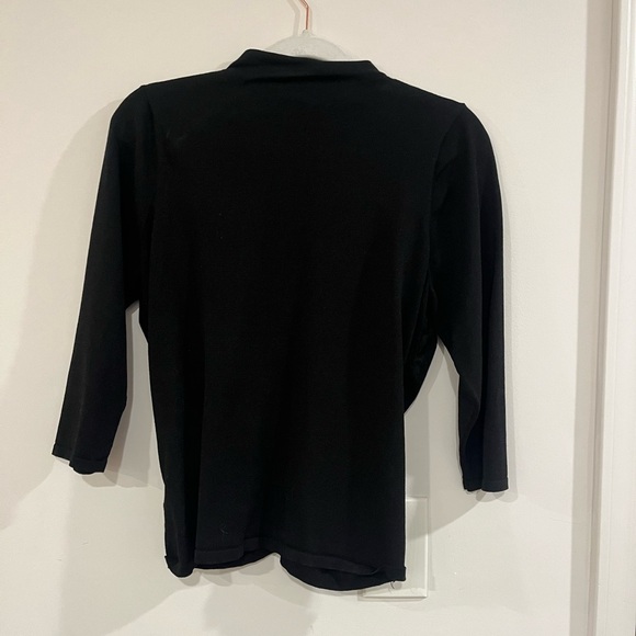 Express Black Ruched Blouse - Picture 7 of 7